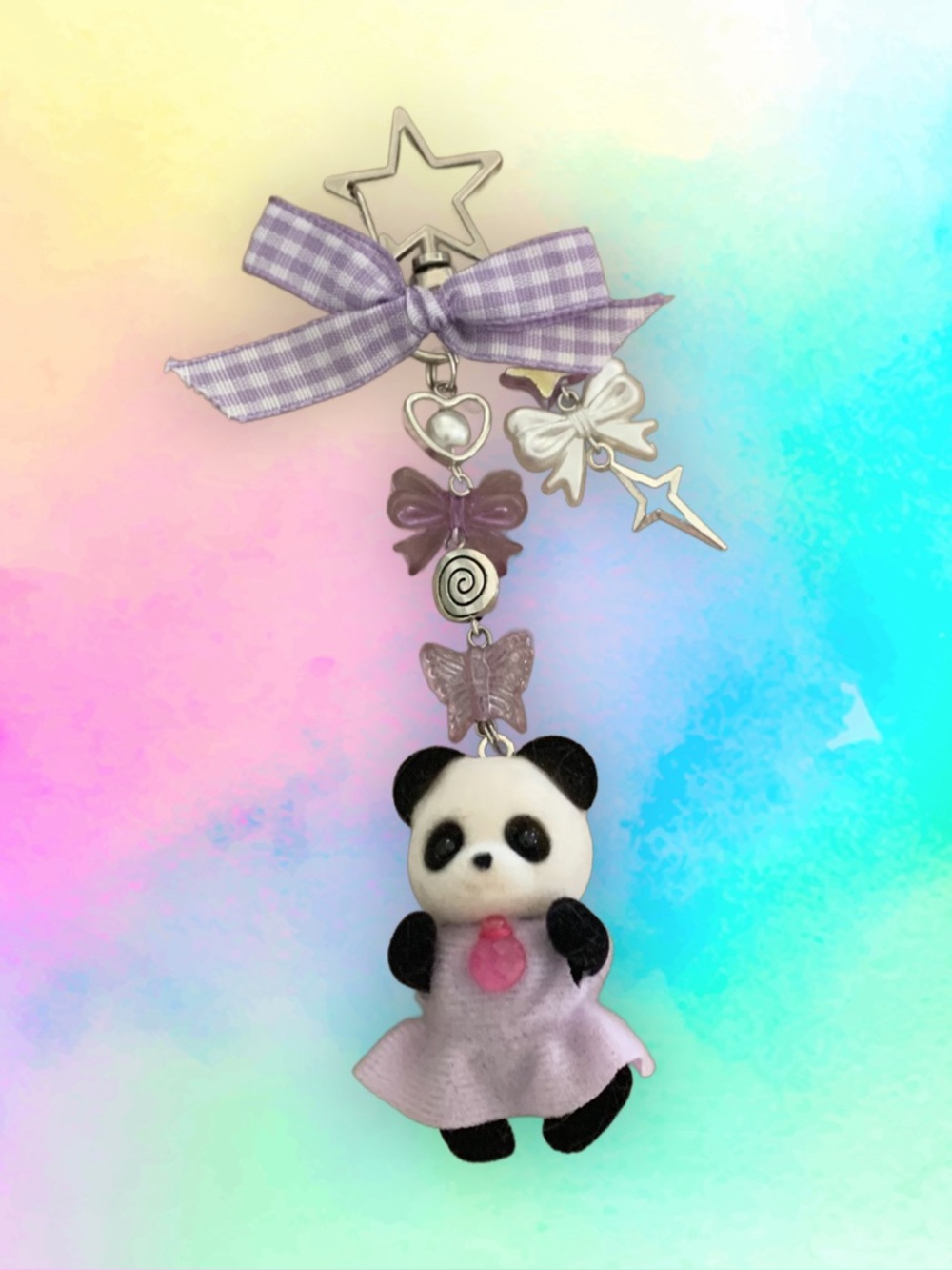 Calico Critters Panda Bear keychain bag charm